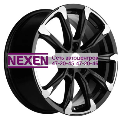 Khomen Wheels 7,5x18/5x114,3 ET50 D66,1 KHW1808 (Murano) Black-FP