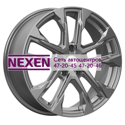 Скад 7x17/5x100 ET45 D67,1 Атакор (КЛ376) графит