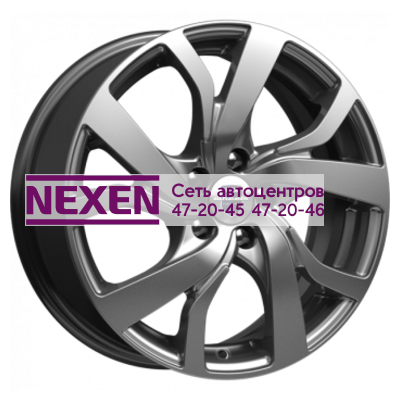 K&K 6x15/5x114,3 ET39 D67,1 Палермо (КС668) Дарк платинум