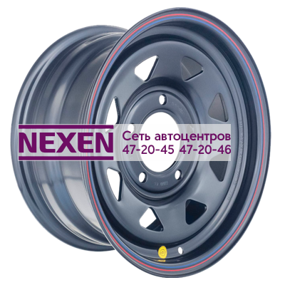 Off-Road Wheels 7x15/5x139,7 ET25 D98,5 ВАЗ Нива черный (треуг. мелкий, с увелич.полкой под суппорт), Off-Road Wheel