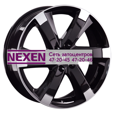 Replay 7x18/6x114,3 ET39 D67,1 KI334 BKF (конус, C570)