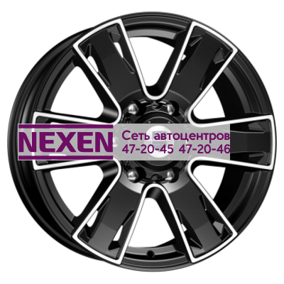 K&K 7x17/6x139,7 ET30 D106,1 Севенна (КС726) Алмаз черный