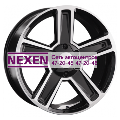 LS 8x18/6x114,3 ET30 D67,1 1296 BKF (конус, Колпак+лого)