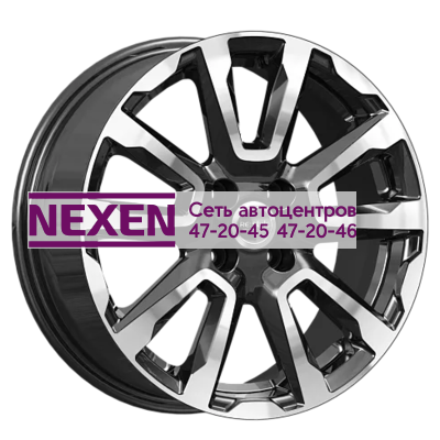 K&K 6,5x16/4x100 ET50 D60,1 КС1026 Алмаз черный