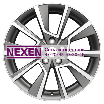Khomen Wheels 7x18/5x112 ET45 D57,1 KHW1802 (Karoq) Gray-FP