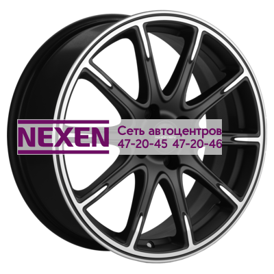 Khomen Wheels 6,5x17/4x100 ET50 D60,1 KHW1707 (Lada Vesta) Black-FP matt