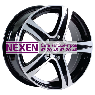 Скад 8x18/5x120 ET35 D72,6 Sakura Black Glossy Polished