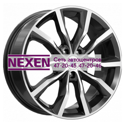 K&K 7,5x18/5x110 ET35 D65,1 Портер (КС906) Алмаз черный