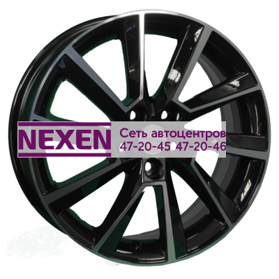Khomen Wheels 6x16/5x100 ET40 D54,1 KHW1604 (Prius) Black-FP