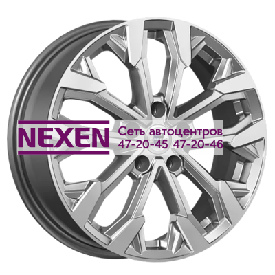 K&K 6,5x17/5x105 ET38 D56,6 Морейн (КС1046) Дарк платинум