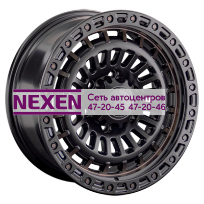 LS 9x18/5x150 ET30 D110,1 1348 BKS+BR (конус, Колпак+лого)