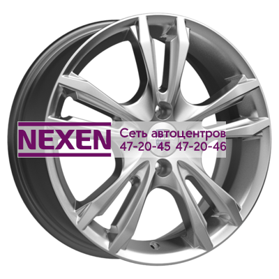 K&K 6x16/5x114,3 ET43 D67,1 Samara-оригинал (КС866) Сильвер SK