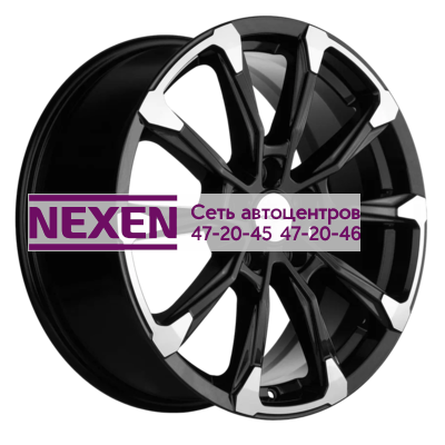Khomen Wheels 7,5x18/5x108 ET47 D60,1 KHW1808 (Chery Tiggo 8/8 Pro) Black-FP