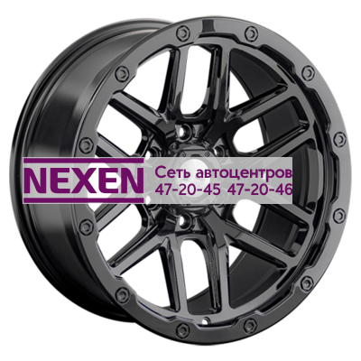 LS 9,5x18/6x139,7 ET0 D106,1 1362 BK (конус, Колпак+лого)