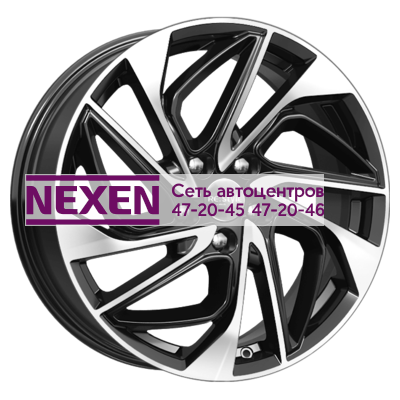 K&K 7x18/5x112 ET43 D57,1 КС883 Алмаз черный SK