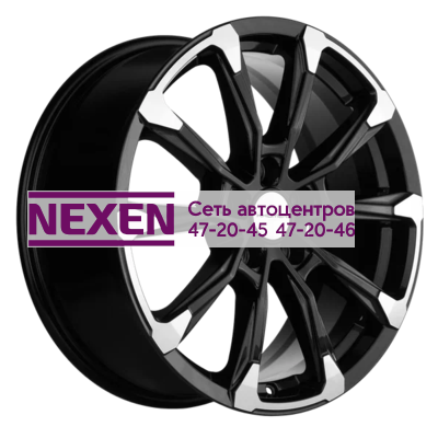 Khomen Wheels 7,5x18/5x108 ET46 D63,4 KHW1808 (Tugella/Jaguar XF/F-Pace) Black-FP