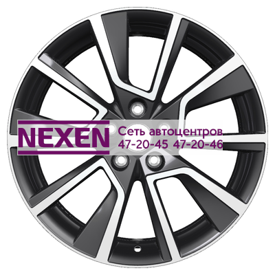 Khomen Wheels 7x18/5x112 ET45 D57,1 KHW1802 (Karoq) Black-FP