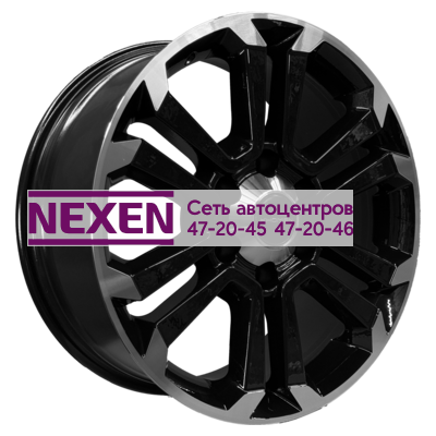 Khomen Wheels 7,5x18/6x139,7 ET46 D67,1 KHW1817 (Pajero) Black-FP