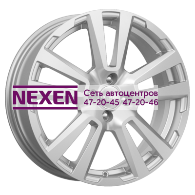 K&K 6,5x17/4x100 ET43 D60,1 КС874 Сильвер