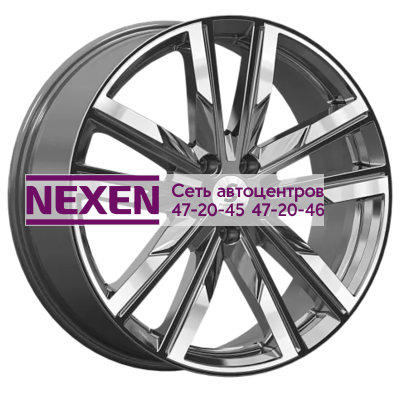 Premium Series 8x20/5x108 ET46 D63,35 КР014 (Geely Tugella) Diamond Gloss Graphite