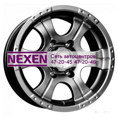 K&K 8x16/5x139,7 ET-15 D110,1 Байконур Джип-рейд (КС465) Дарк платинум