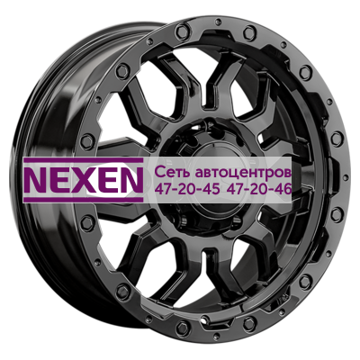 LS 8x17/5x150 ET45 D110,1 1285 BK (конус, Колпак+лого)