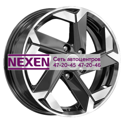 K&K 6x16/5x114,3 ET43 D67,1 КС979 Алмаз черный