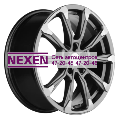 Khomen Wheels 7,5x18/5x108 ET46 D63,4 KHW1808 (Tugella/Jaguar XF/F-Pace) Gray-FP