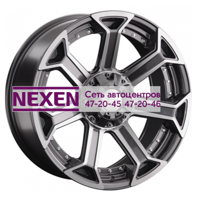 LS 9x20/6x139,7 ET25 D100,1 1293 GMF (конус, Колпак+лого)