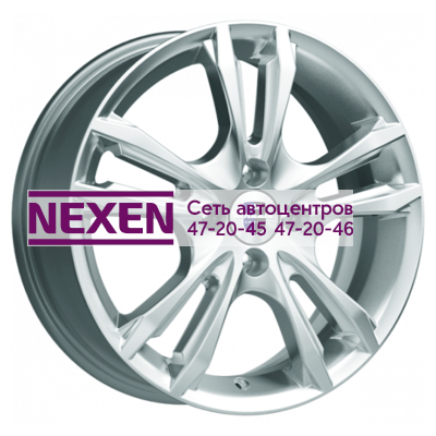 K&K 6x16/4x114,3 ET40 D67,1 Samara (КС866) Сильвер