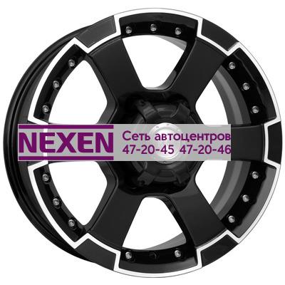 K&K 7x16/6x139,7 ET20 D110,1 M56 (КС593) Алмаз черный