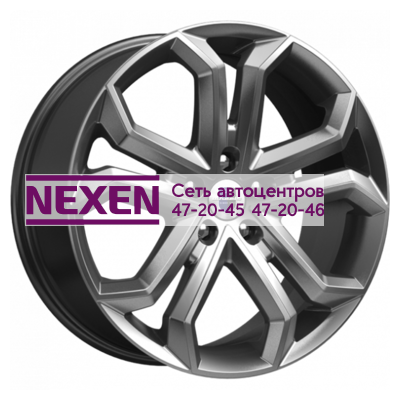 K&K 8,5x19/5x108 ET45 D67,1 Пандора (КС466) Дарк платинум