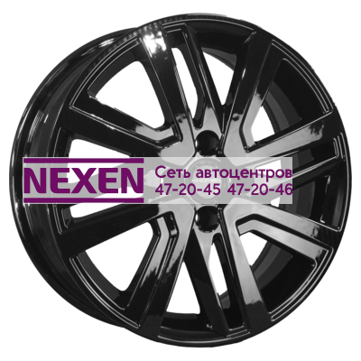 Khomen Wheels 6x16/4x100 ET47 D56,6 KHW1609 (Nexia) Black