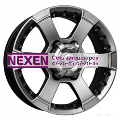 K&K 7x16/6x139,7 ET20 D110,1 M56 (КС593) Дарк платинум