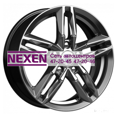 K&K 6x16/5x100 ET38 D57,1 Sayan (КС731) Дарк платинум