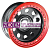 Off-Road Wheels 8x16/5x150 ET-19 D113 Тойота Ленд Крузер 100 черный с бедлоком (красный)