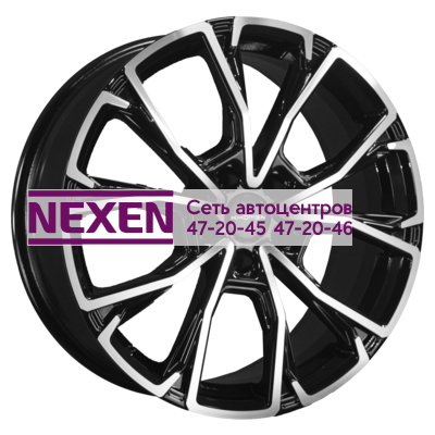 Khomen Wheels 7,5x19/5x114,3 ET45 D66,1 KHW1907 (Nissan X-Trail) Black-FP