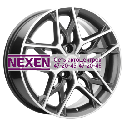 Khomen Wheels 7x17/5x114,3 ET43,5 D67,1 KHW1709 (Hyundai Tucson IV/Kia Sportage V) Gray-FP