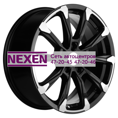 Khomen Wheels 7,5x18/5x114,3 ET45 D60,1 KHW1808 (Geely Atlas/Atlas Pro/Lifan Myway) Black-FP