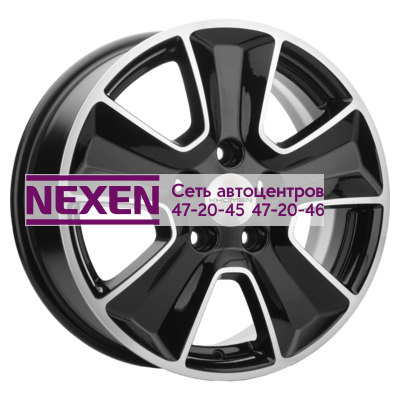 Khomen Wheels 6,5x16/5x114,3 ET46 D67,1 KHW1601 (ASX) Black-FP