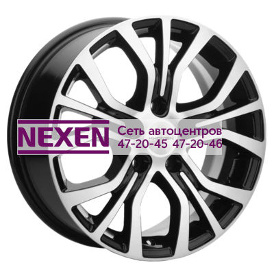 Khomen Wheels 6,5x16/5x110 ET43 D65,1 KHW1608 (Opel Zafira) Black-FP