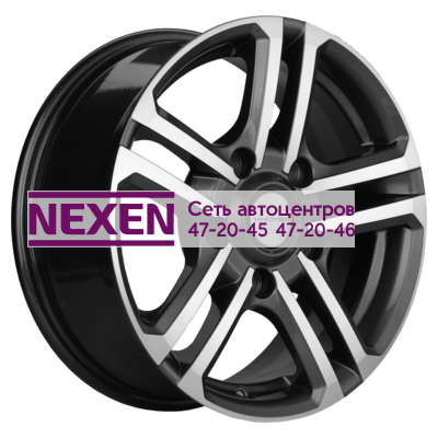 Khomen Wheels 6,5x16/5x139,7 ET35 D98,5 KHW1602 (Niva 4x4 Bronto) Gray-FP (под ORG)