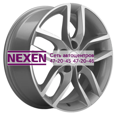 Khomen Wheels 6,5x17/5x114,3 ET45 D66,1 KHW1708 (Nissan Tiida) F-Silver-FP