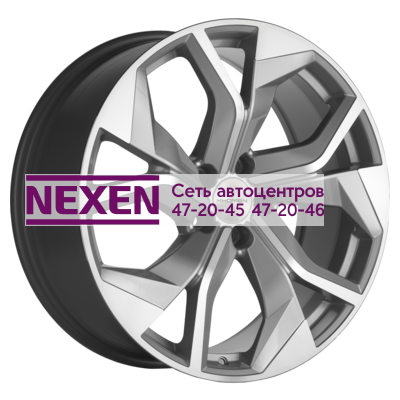 Khomen Wheels 8,5x20/5x114,3 ET35 D67,1 KHW2006 (СX-7/SantaFe) Silver-FP