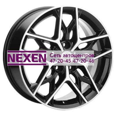 Khomen Wheels 7x17/5x114,3 ET49 D67,1 KHW1709 (Hyundai Elantra) Black-FP